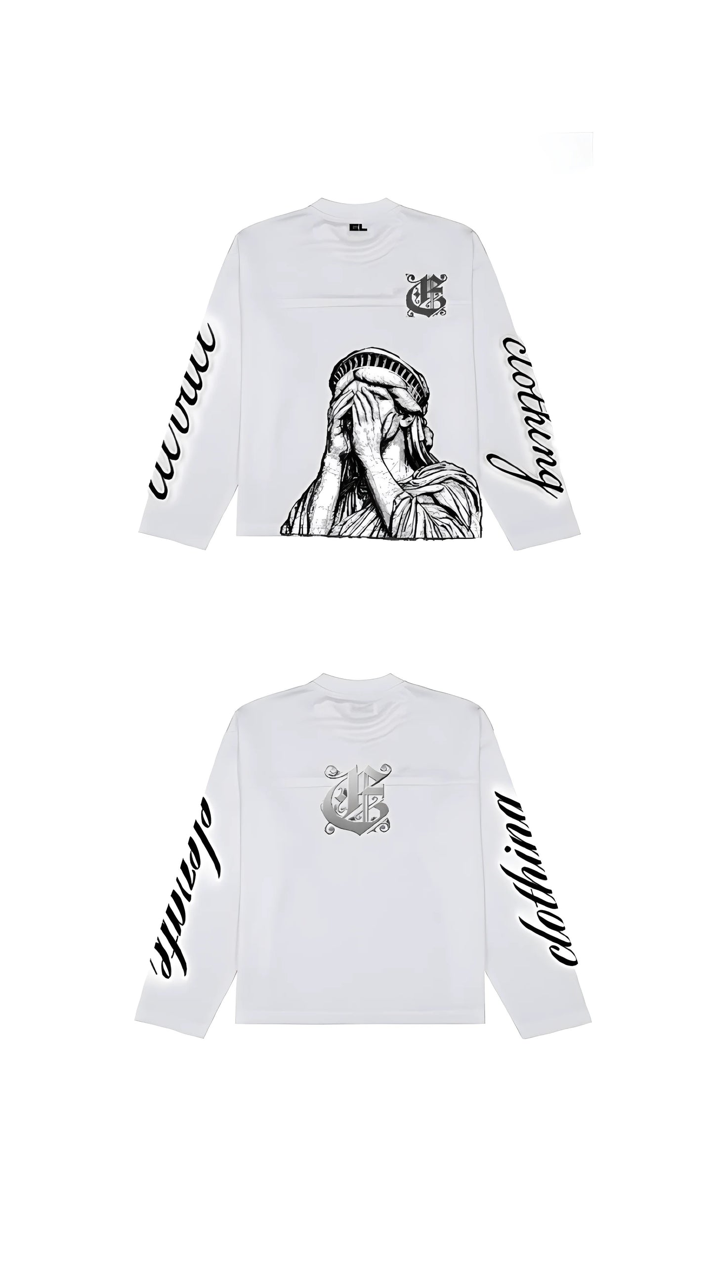 NEW elevate “dead winter” white longsleeve (pre order)