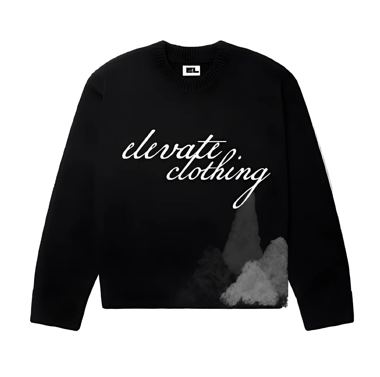 NEW elevate “dead winter” black sweater (pre order)