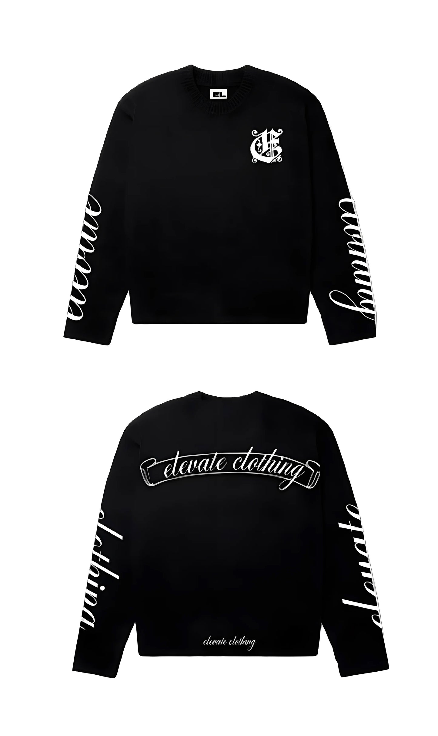 NEW elevate “dead winter” black longsleeve (pre order)