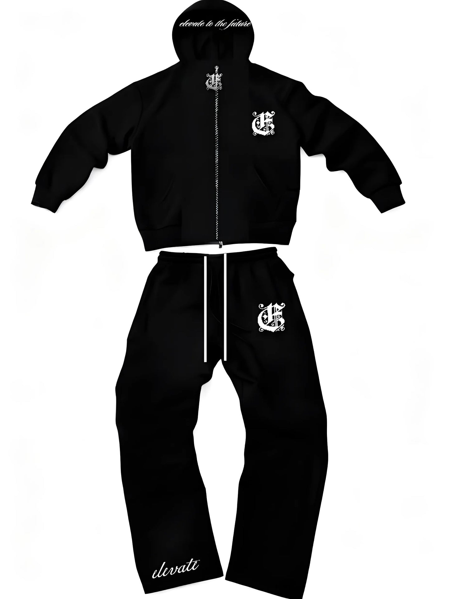 NEW elevate “dead winter” black tracksuit collection (pre order)