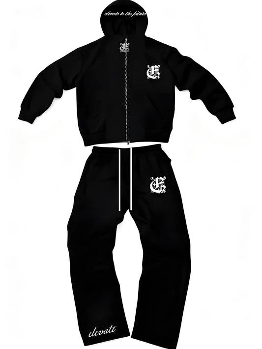 NEW elevate “dead winter” black tracksuit collection (pre order)