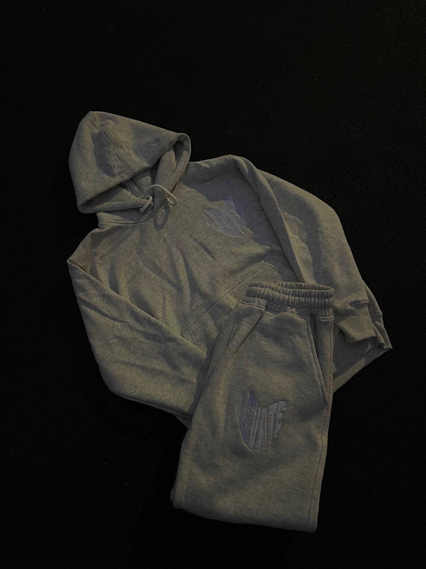 elevate “hearts” grey tracksuit